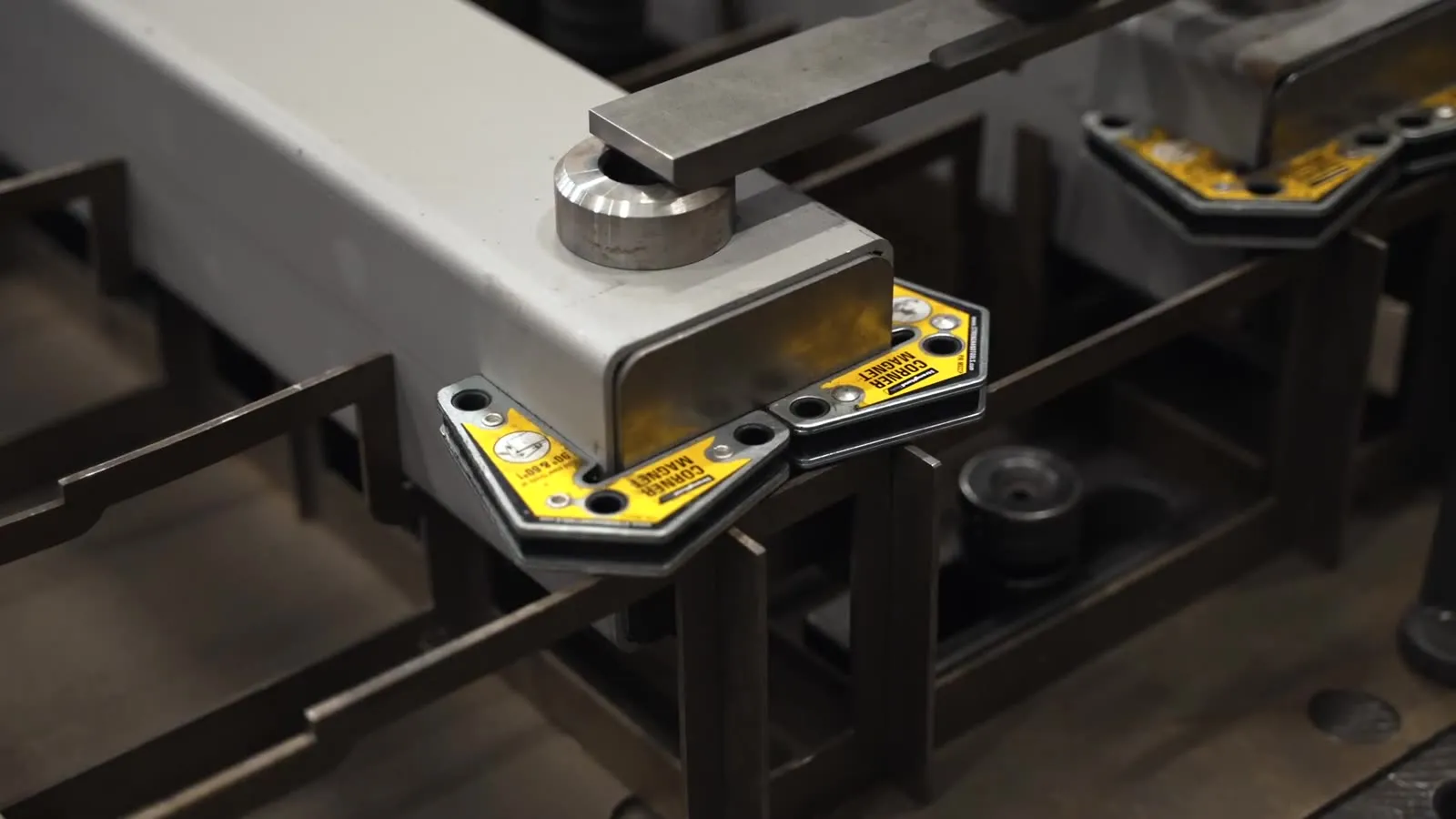 Beam fixtured for welding — Athena Mfg