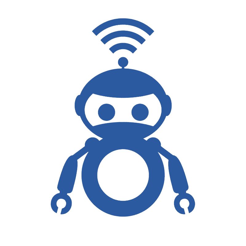 HB Robot Man Blue White