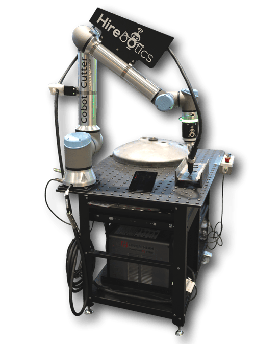 Cobot-cutter-plasma-hirebotics-system