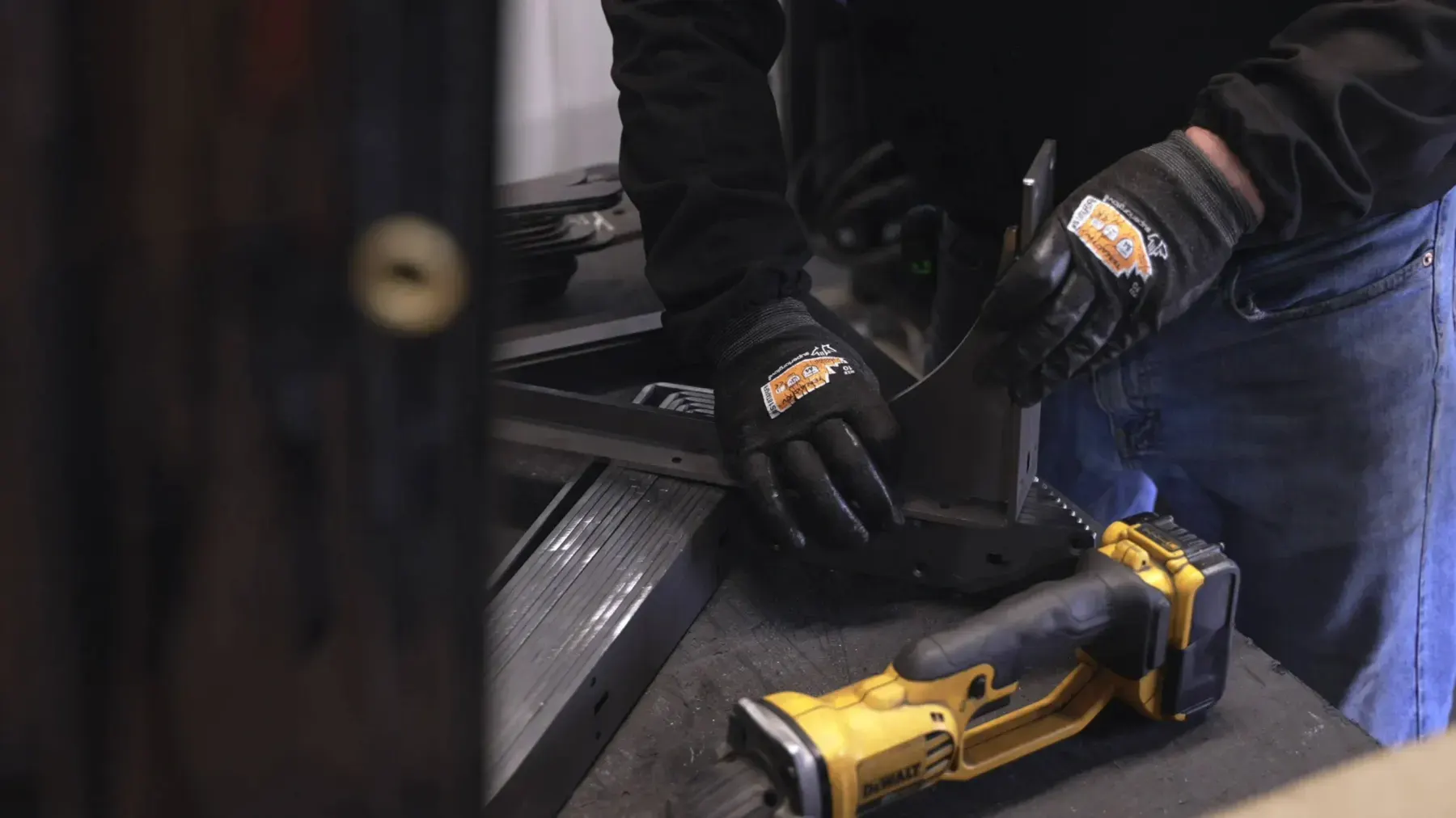 Iron Supports — on the floor